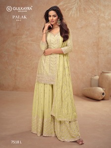Haut sur demande Salwar Kameez luxe Antalkali Salwar costume étage longueur robe de Style indien disponible au prix d'usine - Product Image 4