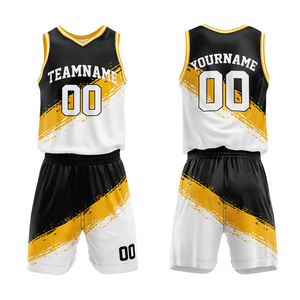 Uniforme de basket-ball personnalisé par sublimation, nouveau design, vente en gros de maillots de basket-ball - Product Image 4
