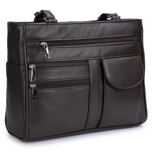 Sac fourre-tout en cuir PU pour femmes, bandoulière longue, grande capacité, logo personnalisé, sacs à main, fermeture à glissière, conception personnalisée du fabricant - Product Image 6