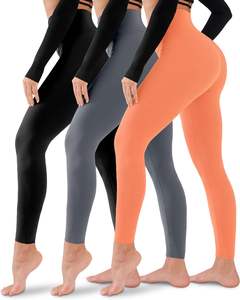 Women <b>Leggings</b> Comfortable Active Fit High Rise Waist Control Smooth Stretch <b>Knitted</b> Modern See Running Wear Factory Direct - Product Image 1