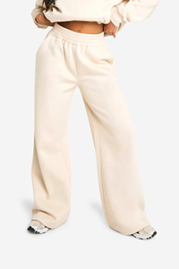 Pantalons de sport décontractés à jambes larges en coton à taille haute élastique respirant pour femmes sur mesure - Product Image 6