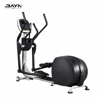 Elliptique de fitness commercial BN Stable avec cadre en acier et écran LCD, fonctionnement silencieux, pour usage en club de fitness