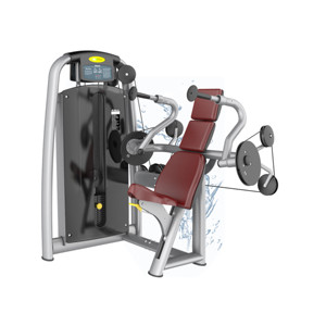 Machine de musculation en acier réglable, presse de puissance, entraînement des bras, <span class=keywords><strong>extension</strong></span> des <span class=keywords><strong>triceps</strong></span> en position debout, pile de poids de 70 kg, usage commercial - Product Image 1