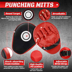 New Arrival Curved Boxing Training <b>Focus</b> <b>Pad</b> Hot Selling <b>Focus</b> <b>Pads</b> Customized Logo PU Leather <b>Focus</b> <b>Pad</b> - Product Image 6