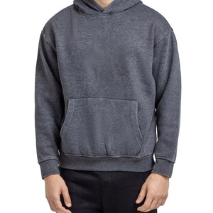 Pull décontracté polaire à capuche hommes hiver Streetwear mode poche kangourou réglable cordon à capuche coupe ample à capuche - Product Image 2
