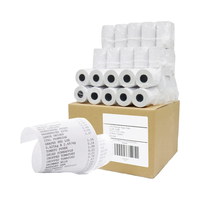 Rouleau de papier thermique direct blanc pour reçus de caisse 57/80mm, logo personnalisé pour systèmes de paiement de détail en supermarché/centre commercial