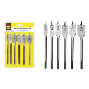 Easy Work 6-Piece Flat Milling <b>Drill</b> Set 10-25 mm for <b>Wood</b> Pack Size 10 - Product Image 1