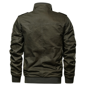 Chaqueta Bomber de lana personalizada de alta calidad, chaqueta Bomber bordada cómoda de estilo clásico para hombre - Product Image 2