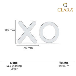 Pendientes de Plata de Ley 925 de Primera Calidad para Mujer, Diseño Moderno con Diamantes en Oro Rosa, Multiforma (Corazón, Letra, Flor, Estrella) - Product Image 5