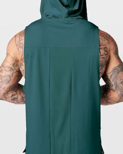 Camiseta sin mangas con capucha para hombre, camiseta ligera para entrenamiento de culturismo, camiseta muscular de verano, ropa deportiva para correr - Product Image 2