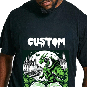 T-shirt imprimé d'été unisexe personnalisé 100% coton lettre motif grande taille col montant t-shirts unis vierges pour hommes - Product Image 6