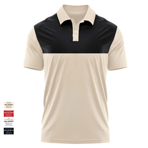 Fournisseur chaud Polos à manches courtes pour hommes Logo personnalisé Polos à quantité minimale de commande bas Chemise uniforme en polyester spandex à séchage rapide Vêtements de travail - Product Image 5