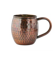 Tasse isotherme artisanale en acier inoxydable écologique, tasse à boire ayurvédique indienne traditionnelle, bienfaits pour la santé, élégante pour la maison, 6L