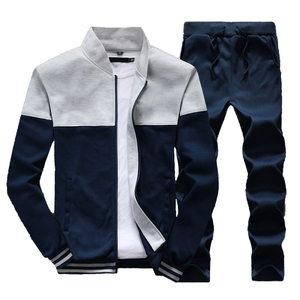 Ensemble de jogging vierge pour hommes, survêtement, survêtement à fermeture éclair avec logo personnalisé, survêtement de survêtement pour hommes, survêtement de survêtement de marque privée personnalisé - Product Image 3