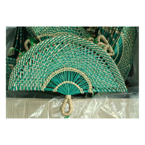 Eco-Friendly Seagrass Hand <b>Fan</b> Tropical Style <b>Decorative</b> <b>Wall</b> Hanging - Product Image 1