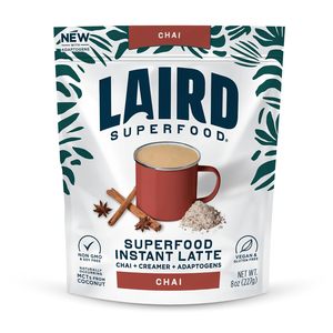 Laird Superfood Chai Instant Latte avec adaptogènes - Poudre de thé Chai instantané avec crème de coco superalimentaire - 8 oz - Product Image 4