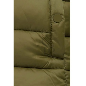 Women's Stylish Lightweight Nave <b>Blue</b> Puffer Jacket with Attached White Hood Breathable <b>Canvas</b> Waterproof Feature - Product Image 6