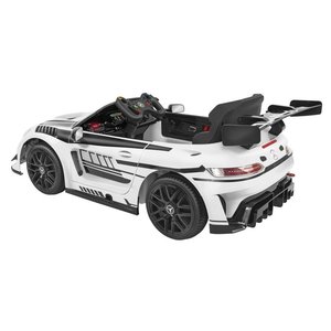 ESPIDKO Voiture électrique télécommandée Mercedes AMG GT3 blanche 12V au lithium (116x66cm) Modèle 42385 avec ESP - Product Image 3