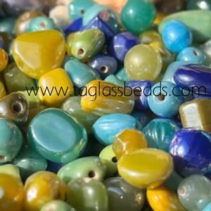 Mezcla de cuentas de vidrio esmerilado de alta calidad para la fabricación de joyas Tjushshariya exportaciones cuentas de vidrio de cristal de Murano terminado - Product Image 1