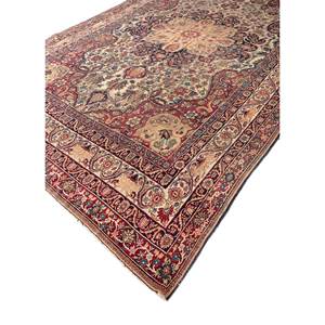Tapis en laine noué à la main Aalam Beige Marron Pae-5525 pour usage domestique, tapis de salon rectangulaire à motifs médaillon pour entrée et adolescents - Product Image 2