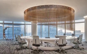 Modern High End Commercial Office Furniture <b>Large</b> Executive Boardroom <b>Desk</b> White Glossy MDF Luxury Conference Table - Product Image 4