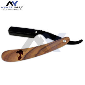 Afeitadora de peluquero de borde recto de acero inoxidable clásica, afeitado de salón de precisión ergonómico duradero para afeitado de hombres - Product Image 6