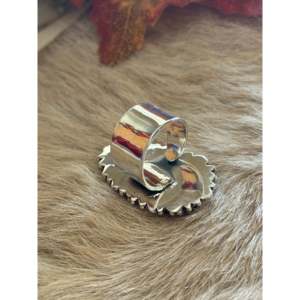 Southwest Handmade Turquoise & Sterling Silver Adjustable <b>Statement</b> <b>Ring</b> - Product Image 5