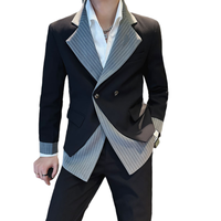 Setelan pakaian tiga kancing untuk pria, setelan Formal bisnis pernikahan reguler Fit celana Blazer 3 potong