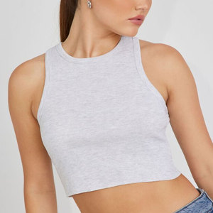 ฤดูร้อนที่ยั่งยืนระบายอากาศสวมเสื้อกล้ามผู้หญิงแบบกําหนดเอง / โรงงานทําเสื้อกล้ามสุภาพสตรีออกกําลังกายพืชแบบกําหนดเอง - Product Image 2