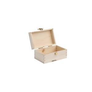 Mini caja de madera con tapa abatible. Dimensiones internas: 15x9x7 - Product Image 2