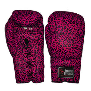 Gants d'entraînement de boxe professionnels à fermeture auto-agrippante, en cuir de vache, légers et respirants - Product Image 3