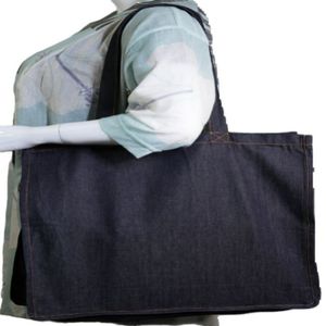 Bolso de lona personalizable 100% de algodón, cuerda reutilizable grande, resistente, ecológica, para compras de comestibles, transporte personal en la playa - Product Image 3