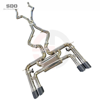 Échappement arrière SDO ultra léger en titane haute performance pour BMW X5M X6M E70 E71 4.4TT V8 2009-2014 avec silencieux à soupape électronique