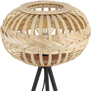 โคมไฟตั้งโต๊ะไม้ไผ่, โคมไฟตั้งโต๊ะแบบทอจากไม้ไผ่, โคมไฟที่ทำจากวัสดุแฮนด์เมด, อุปกรณ์ตกแต่งบ้าน, ขายส่ง - Product Image 2