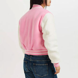 Veste universitaire d'hiver pour femmes de la meilleure qualité, col montant, finition imperméable, respirante, en coton, laine, peau de mouton, cuir pour adultes - Product Image 3