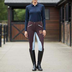 Pantalons d'équitation tendance, best-sellers, taille haute, avec grip intégral, pantalons d'équitation pour femmes, collants d'équitation à boutons - Product Image 5