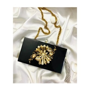 Bolso de mano de noche hecho a mano para mujer, bolsos de noche de India hechos a mano con Metal y resina a la venta - Product Image 6