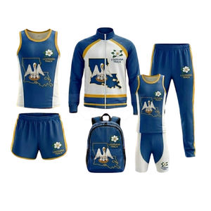 Ensemble de survêtement décontracté d'hiver respirant, léger et anti-accumulation, entièrement personnalisable, 100 % polyester, haute qualité - Product Image 1