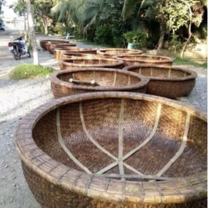 Barco Redondo Tradicional de Bambú de Vietnam para Pesca, Patrimonio Cultural y Tours Ecológicos - Product Image 5