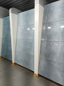 Azulejos de suelo de porcelana esmaltada completamente pulida blanca moderna, azulejos de mármol 600X1200 para sala de estar, textura sólida para apartamentos - Product Image 2