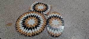 Résine de qualité supérieure et bois d'acacia iinlay planche à découper de cuisine hacher, fromage et bloc de service faits à la main pour un usage domestique - Product Image 5