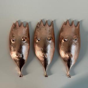 ชุดชามผลไม้แห้ง3ใบสำหรับใช้ในบ้านและงานปาร์ตี้ผิวเคลือบทองแดงและทำด้วยมือโลหะอลูมิเนียม - Product Image 4