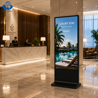 Reproductor Publicitario Android con Pantalla LCD de 49 Pulgadas, Señalización Digital 4K, Soporte Independiente, Quiosco para Interiores y Ascensores, Pantalla Táctil, 12V, Clasificación IP67
