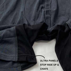 Calzoncillos bóxer grises de longitud media cómodos al por mayor para Hombre Ropa interior transpirable de mezcla de algodón suave OEM con logotipo personalizado - Product Image 4