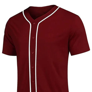 Maillots de baseball personnalisés de haute qualité 100% polyester antibactérien col en V service OEM fabriqué en usine concevez votre propre personnalisé - Product Image 6