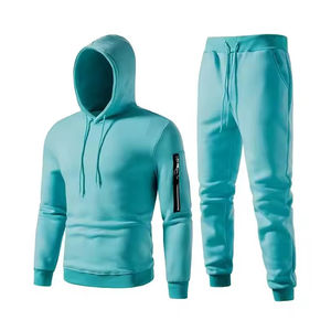 Conjunto Deportivo de Dos Piezas para Hombre, Transpirable, para Invierno, Ropa Deportiva Moderna e Informal, 100% Algodón - Product Image 1