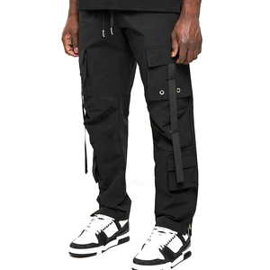 Fabricant d'équipement d'origine Fabrication sur mesure Pantalon cargo en gros Vêtements de rue pour hommes Pantalon à jambes larges personnalisé pour hommes à vendre - Product Image 4