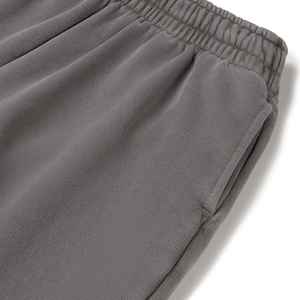 กางเกงวอร์มปักโลโก้ลายทางทรงลำลองขาบานทรงหลวมผ้าฝ้ายโอเวอร์ไซส์ กางเกงวอร์ม Mewn - Product Image 2