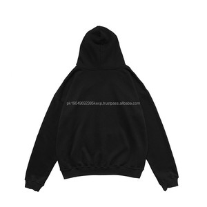 Manufacturer Luxury Quality Heavyweight <b>Zip</b> Up Hoodies Hip Hop 100% Cotton Fleece Men Zipper Hoodies Puff Print <b>Zip</b> Up Hoodie - Product Image 5