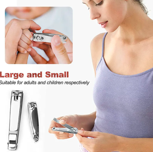 ANAAIF Coupe-ongles professionnel en acier inoxydable de grande taille, lame incurvée, ouverture large pour les ongles - Product Image 5